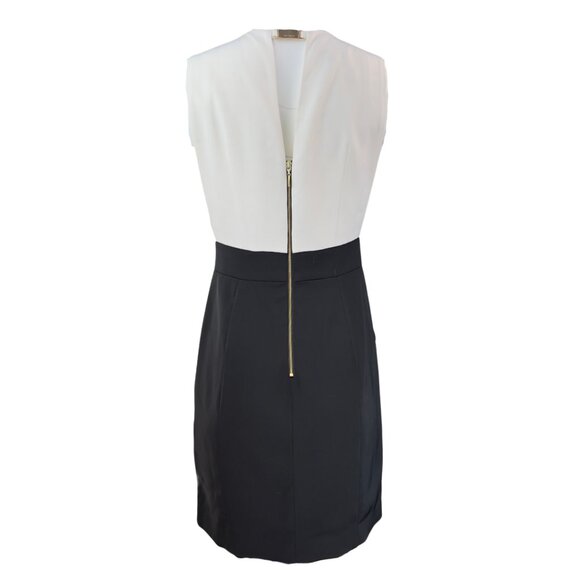 Ted Baker Black and White Sleeveless Sheath Dress - Picture 2 of 3